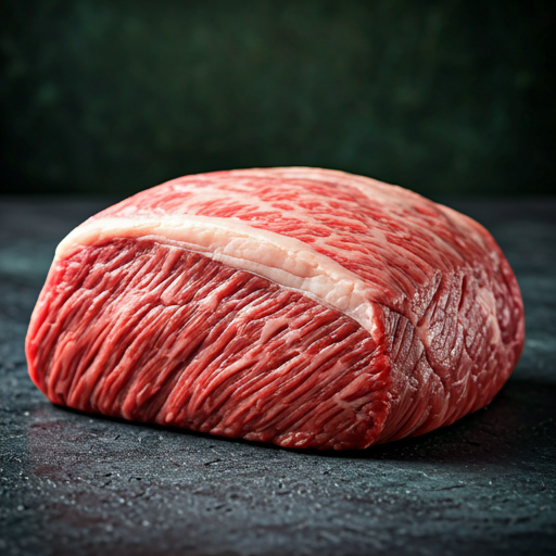 Premium raw marbled Halal beef